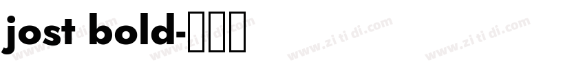jost bold字体转换